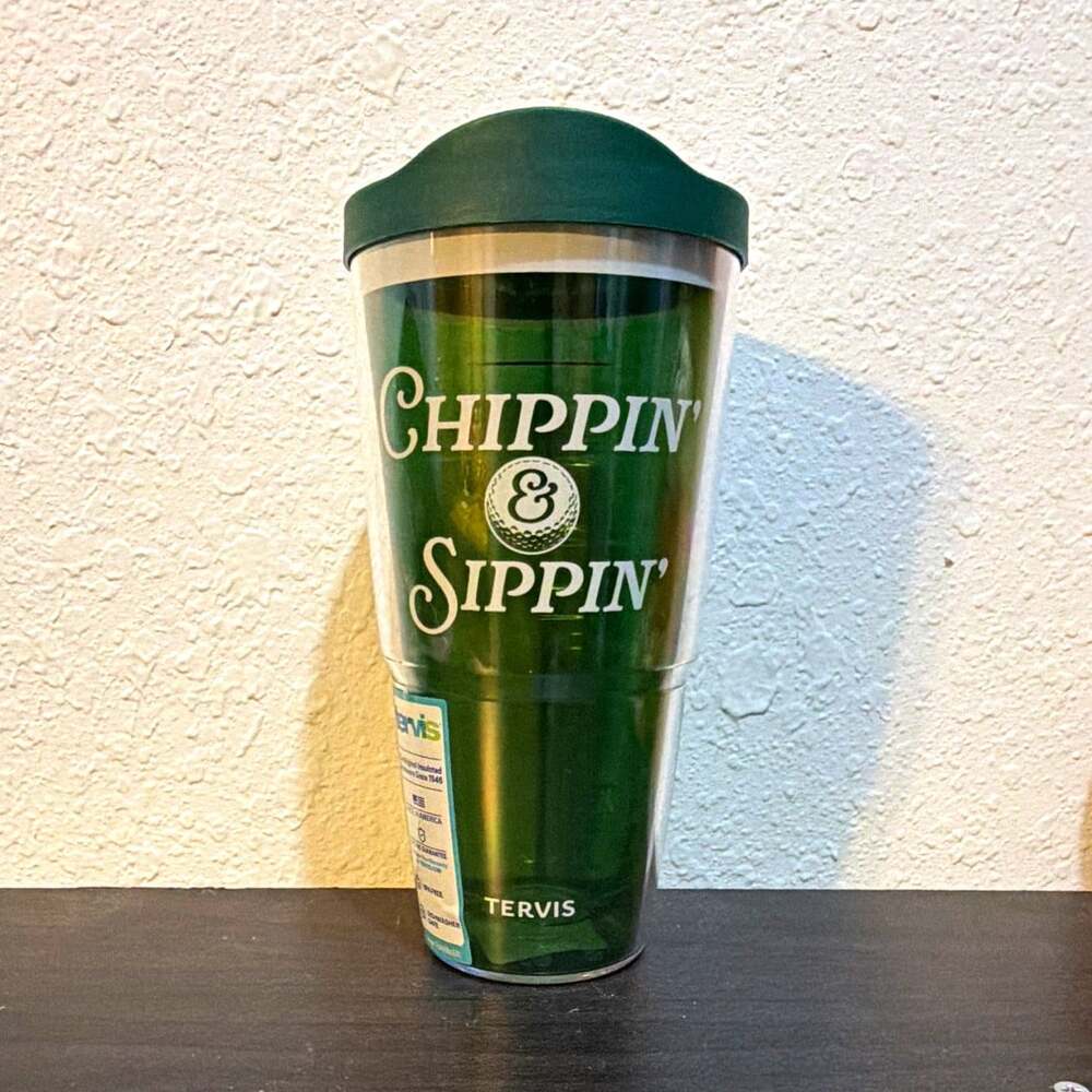 Tervis Chippin' & Sippin' 24oz Insulated Green Tumbler w Lid BPA-Free